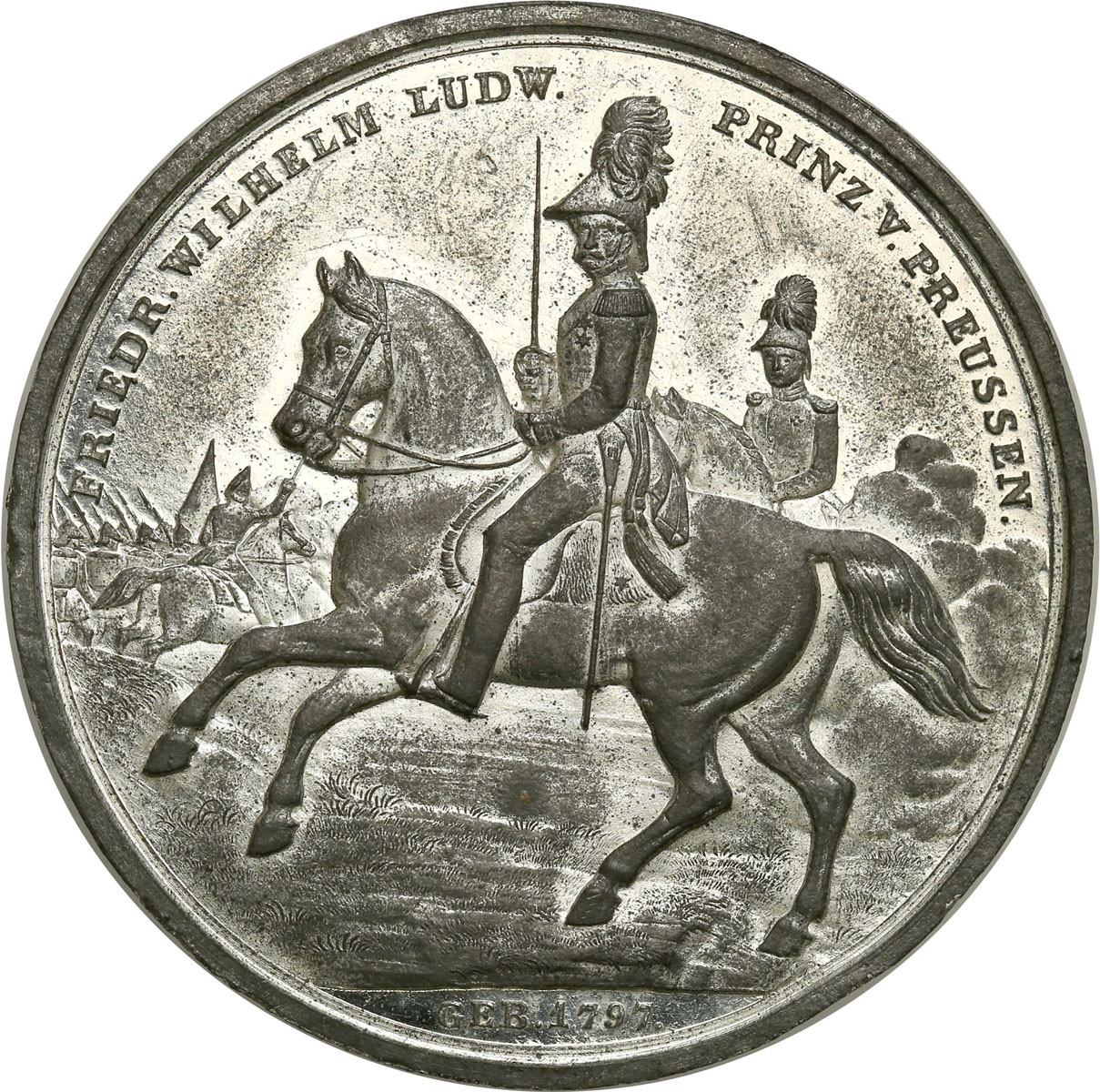 Niemcy, Medal 1849 Rewolucja niemiecka - powstanie Badenii, cynk